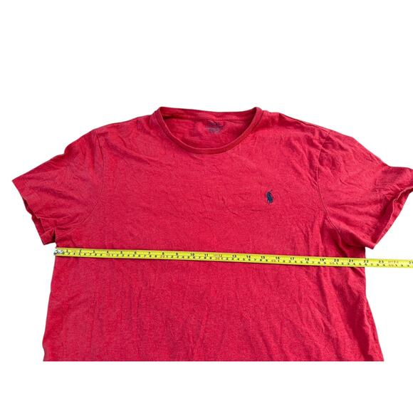 Polo Ralph Lauren Red Mens XL Custom Slim Fit S/S T-Shirt Shirt - Picture 6 of 6